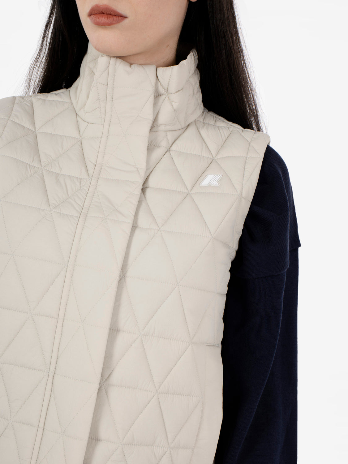 Satine Diamond Quilted warm beige