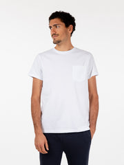 K-WAY - T-shirt bianca con taschino