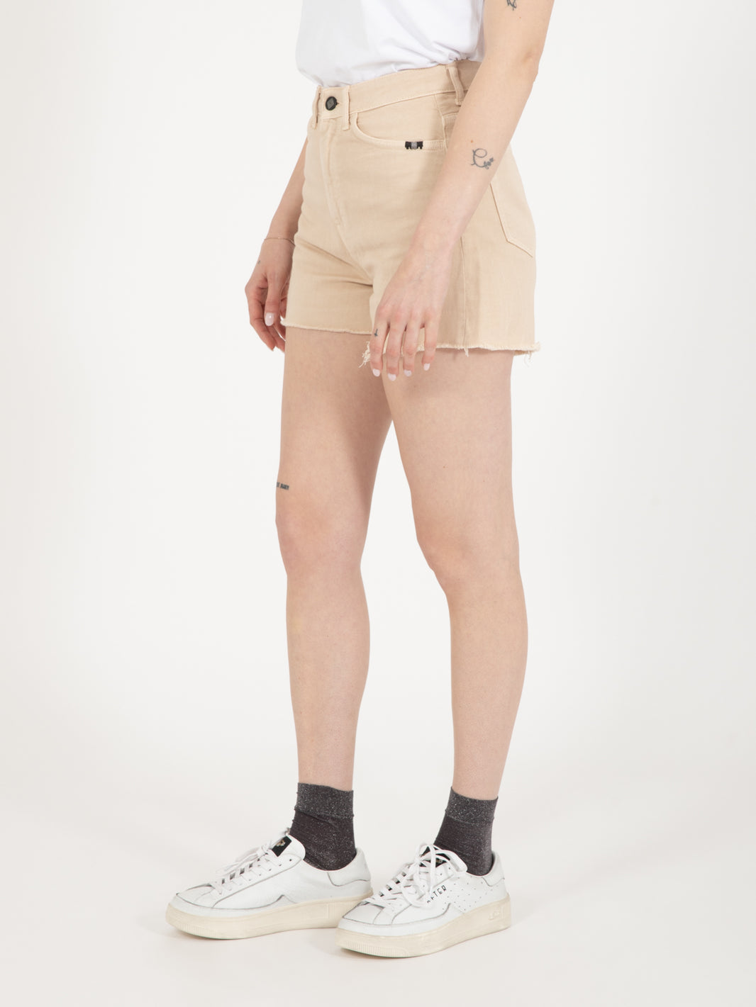 Shorts Ivy bull blush pink crinckle