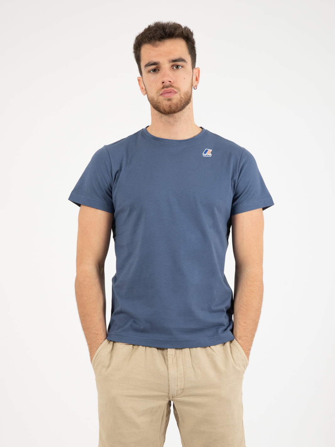 Le vrai Edouard blue indigo t-shirt
