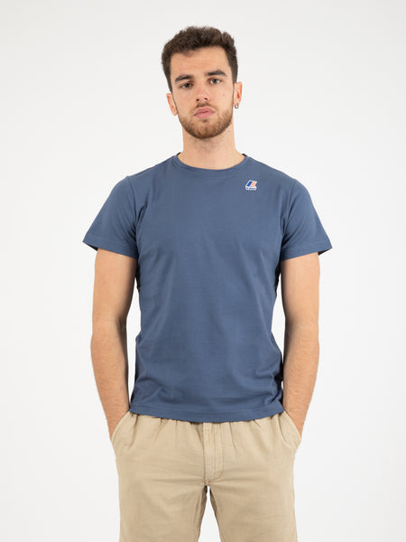 T-shirt Le vrai Edouard blue indigo