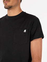 K-WAY - T-shirt Sigur con taschino black pure