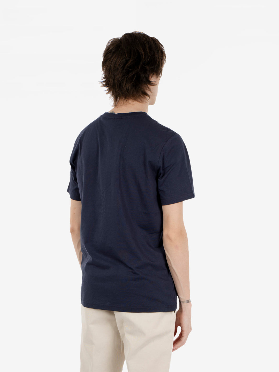 T-shirt Sigur jersey con tasca logata blu