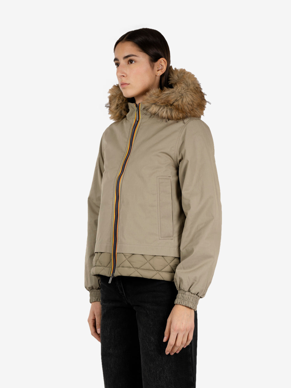 Tosca Wax cotton nylon green army
