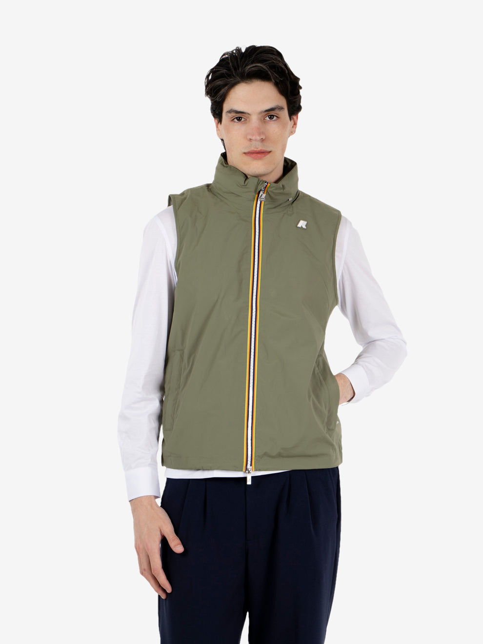 Valen Stretch nylon jersey green lichen