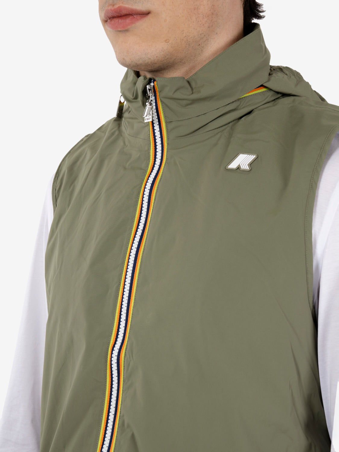 Valen Stretch nylon jersey green lichen