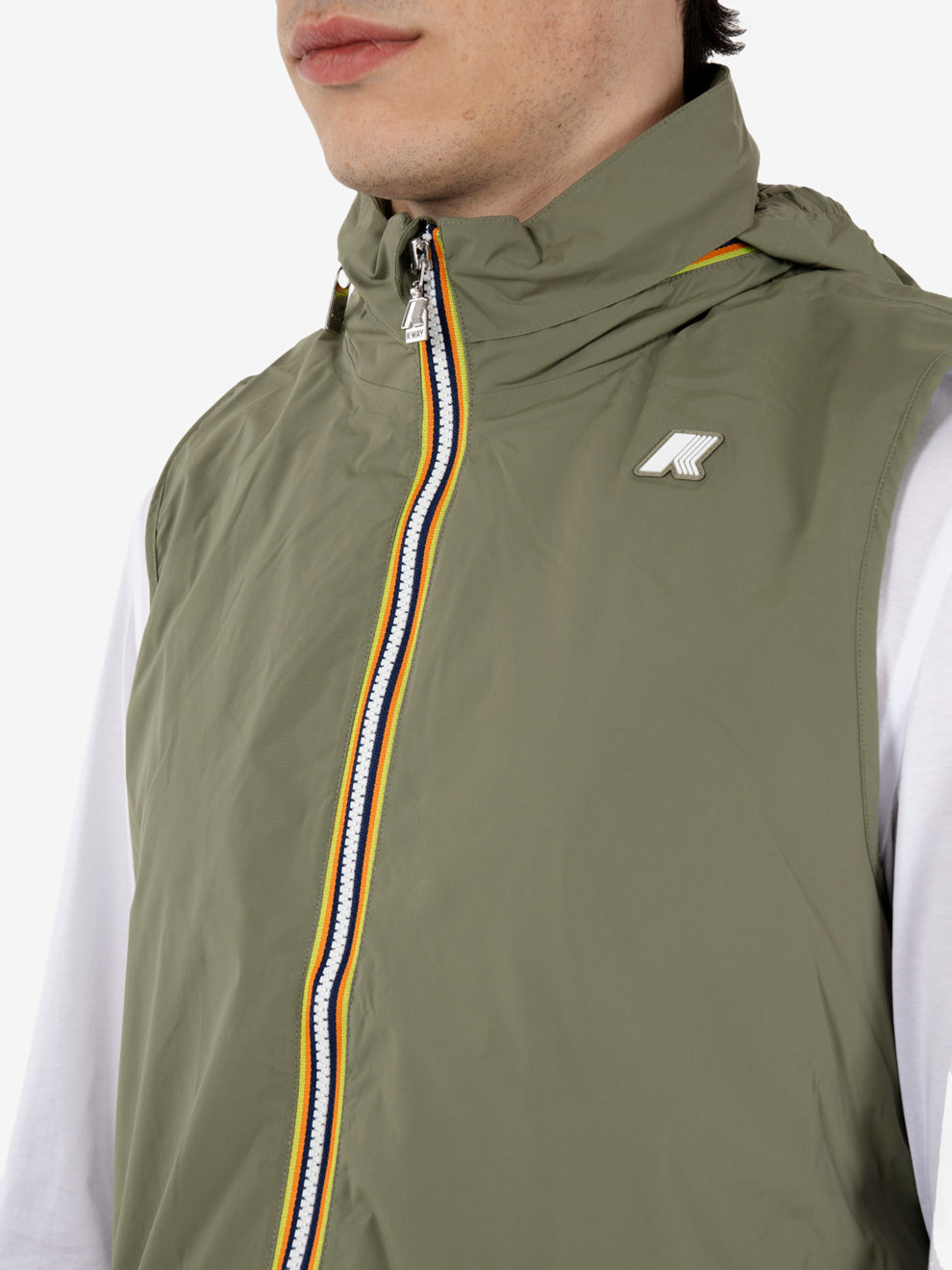 Valen Stretch nylon jersey green lichen