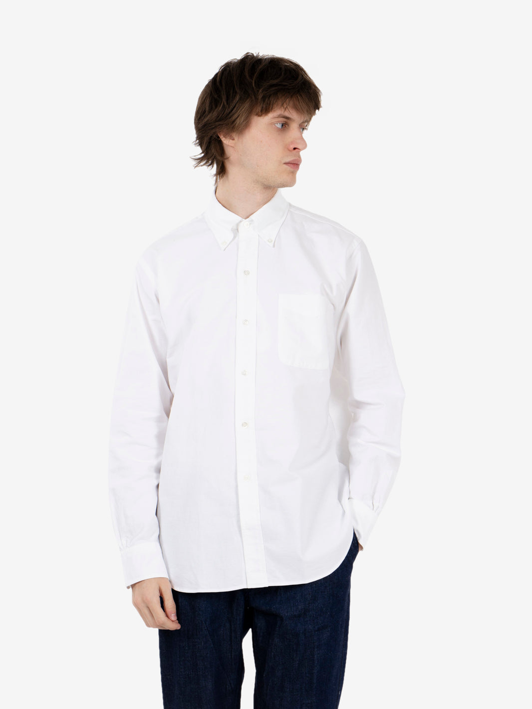Ametora button-down selvage oxford white