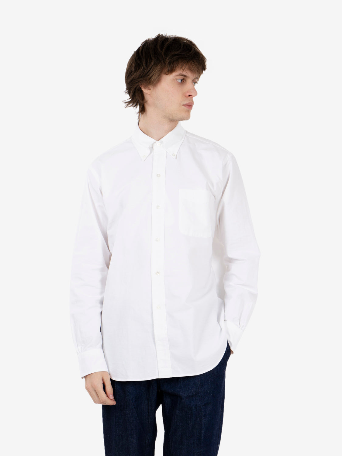 Ametora button-down selvage oxford white