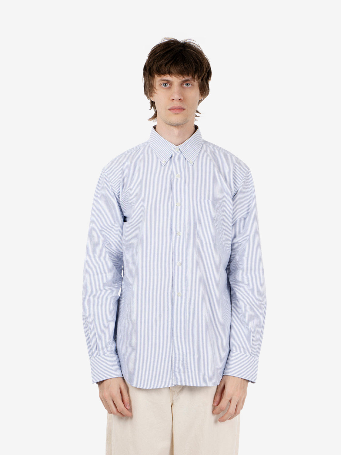 Vintage Ivy button down stripes blue