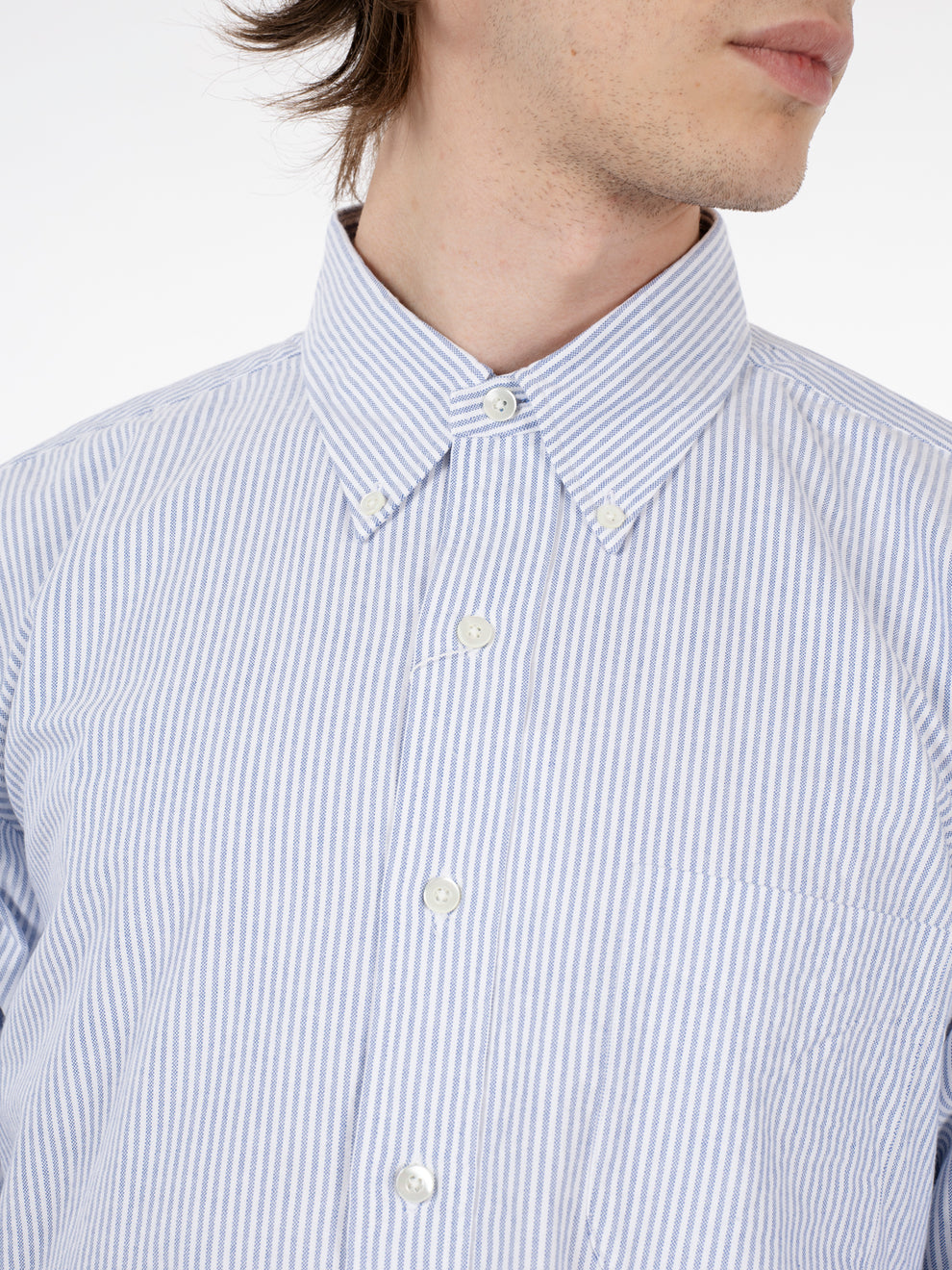 Vintage Ivy button down stripes blue