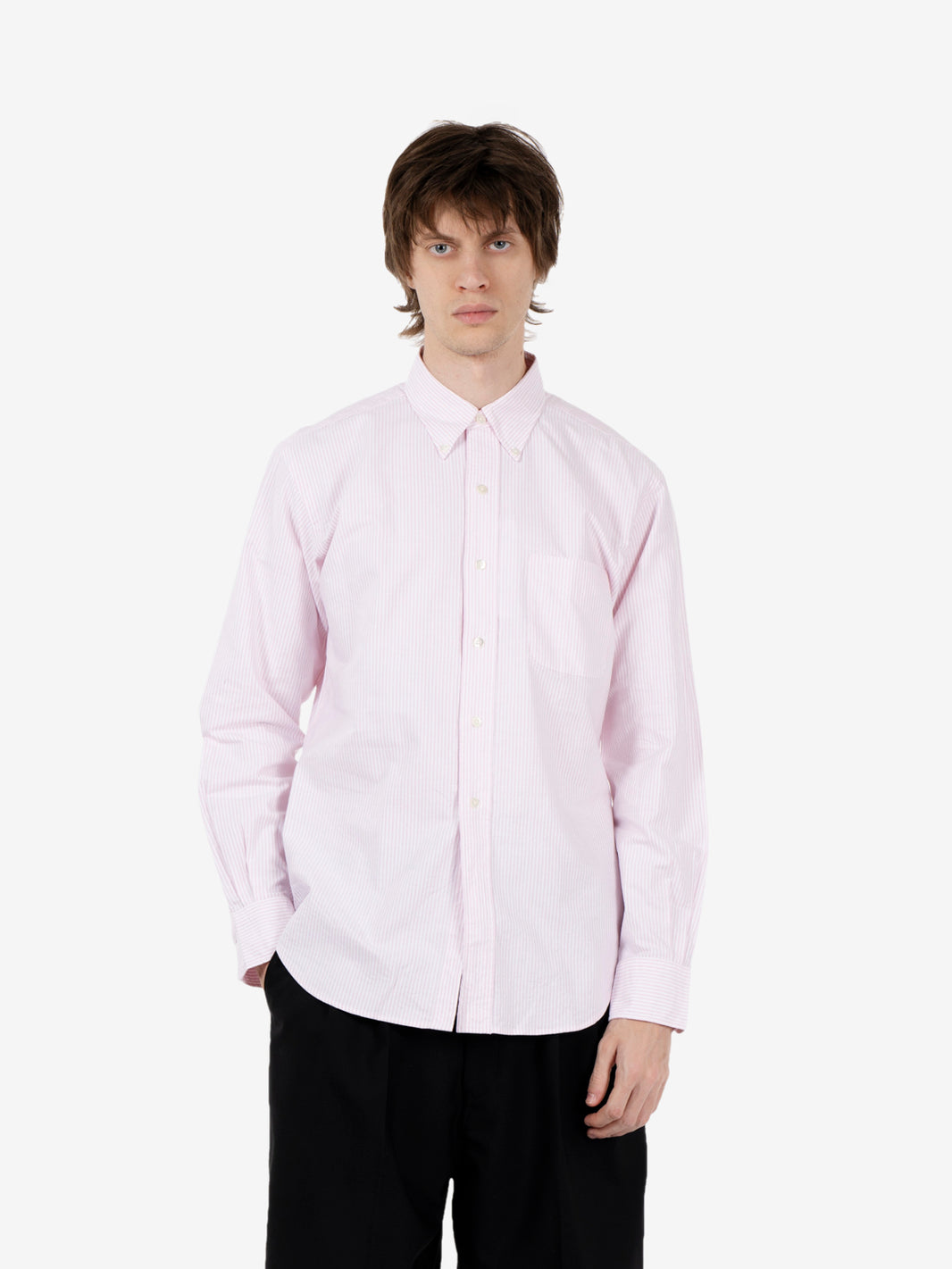 Vintage Ivy button down stripes pink