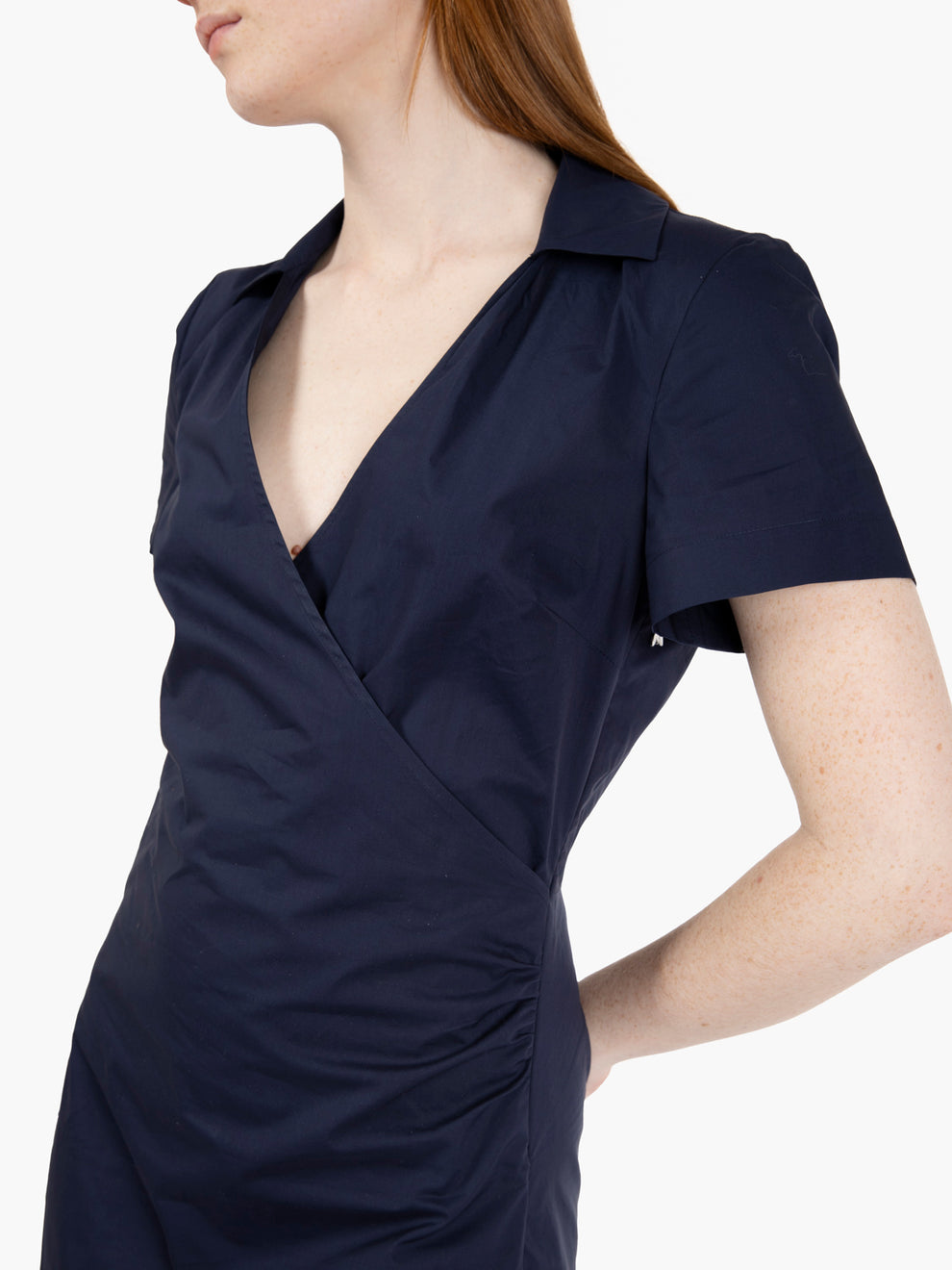 Abito con maniche kimono chiffon nero
