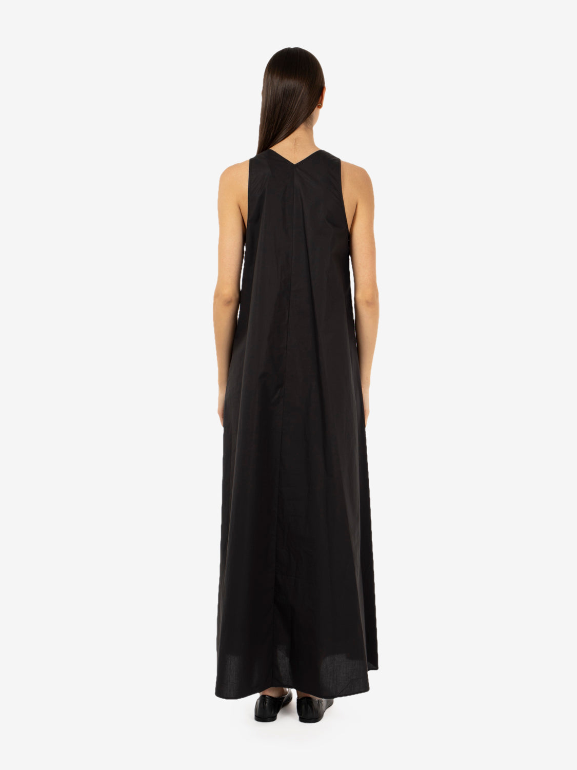 Long black beaded dress