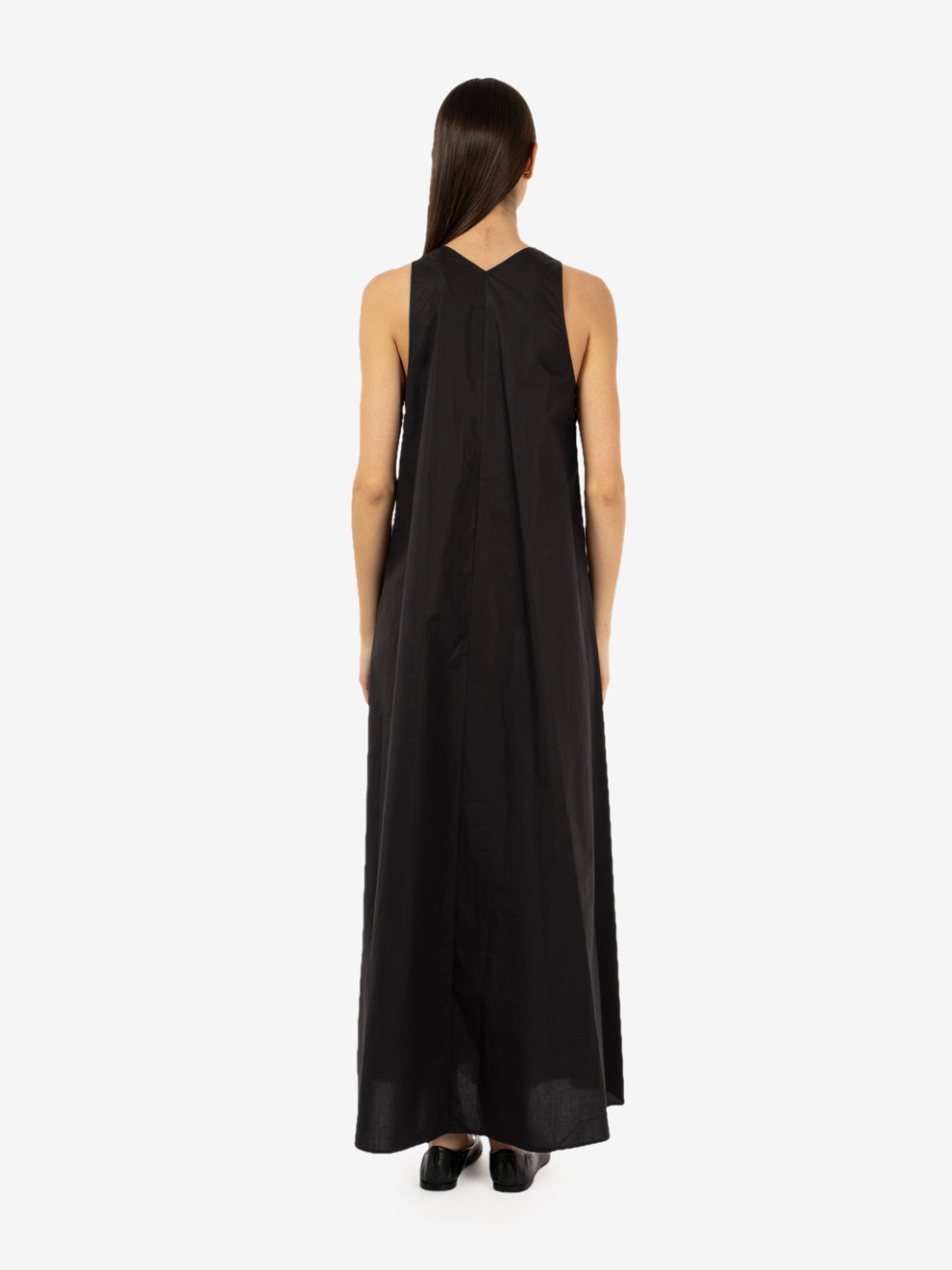 Long black beaded dress