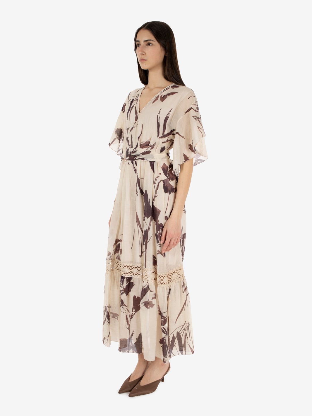 Abito lungo fantasia burro