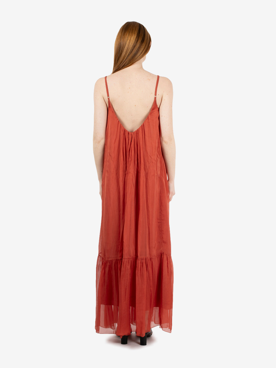 Papaya muslin long dress