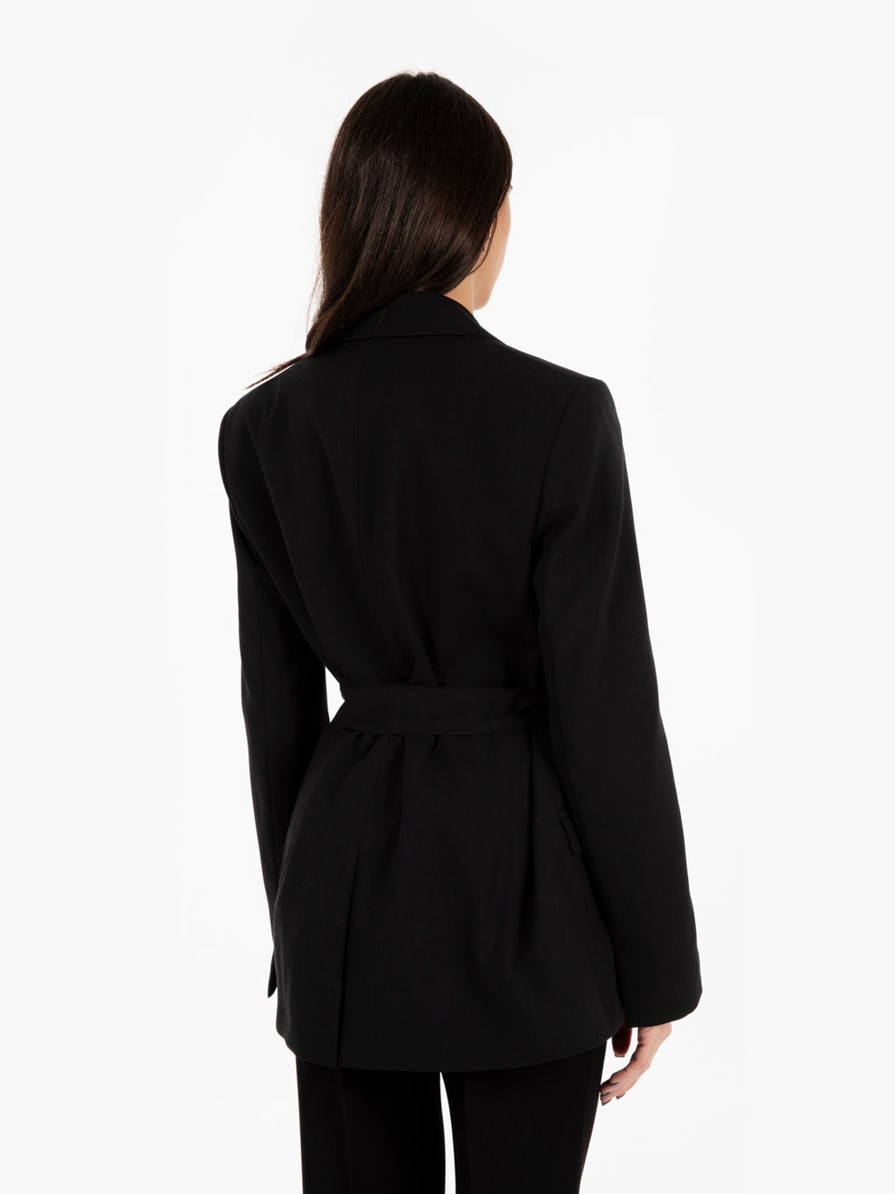 Blazer con fusciacca nero