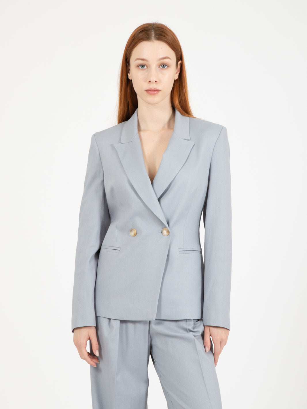 Blazer doppiopetto polvere