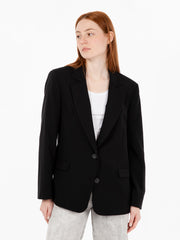 KAOS - Blazer lungo monopetto nero