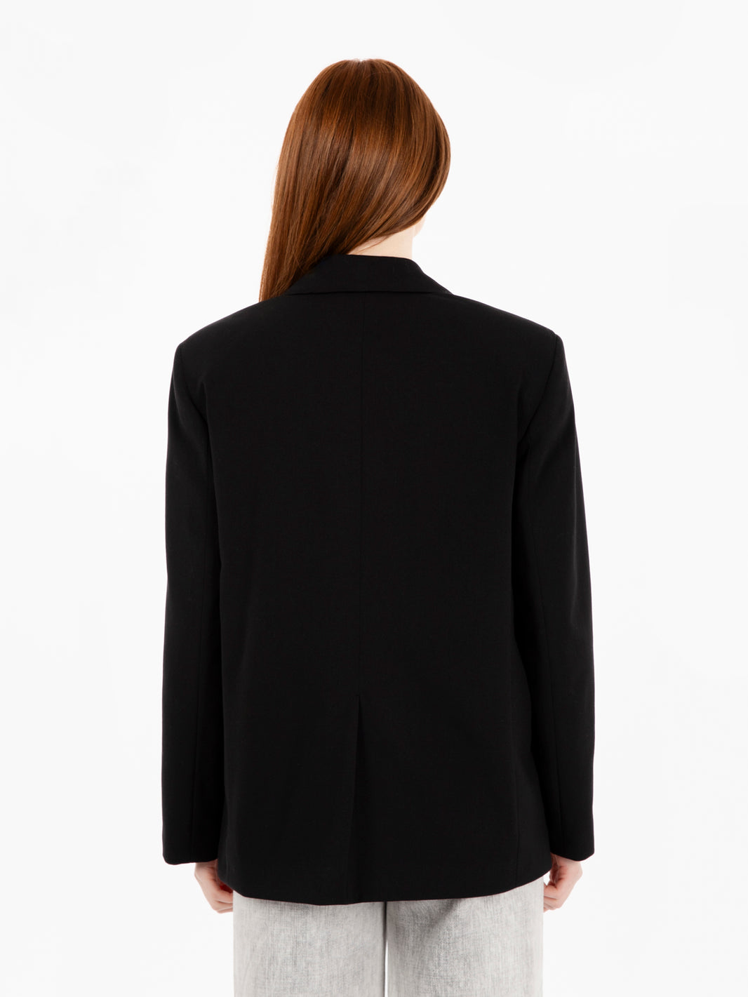 Blazer lungo monopetto nero