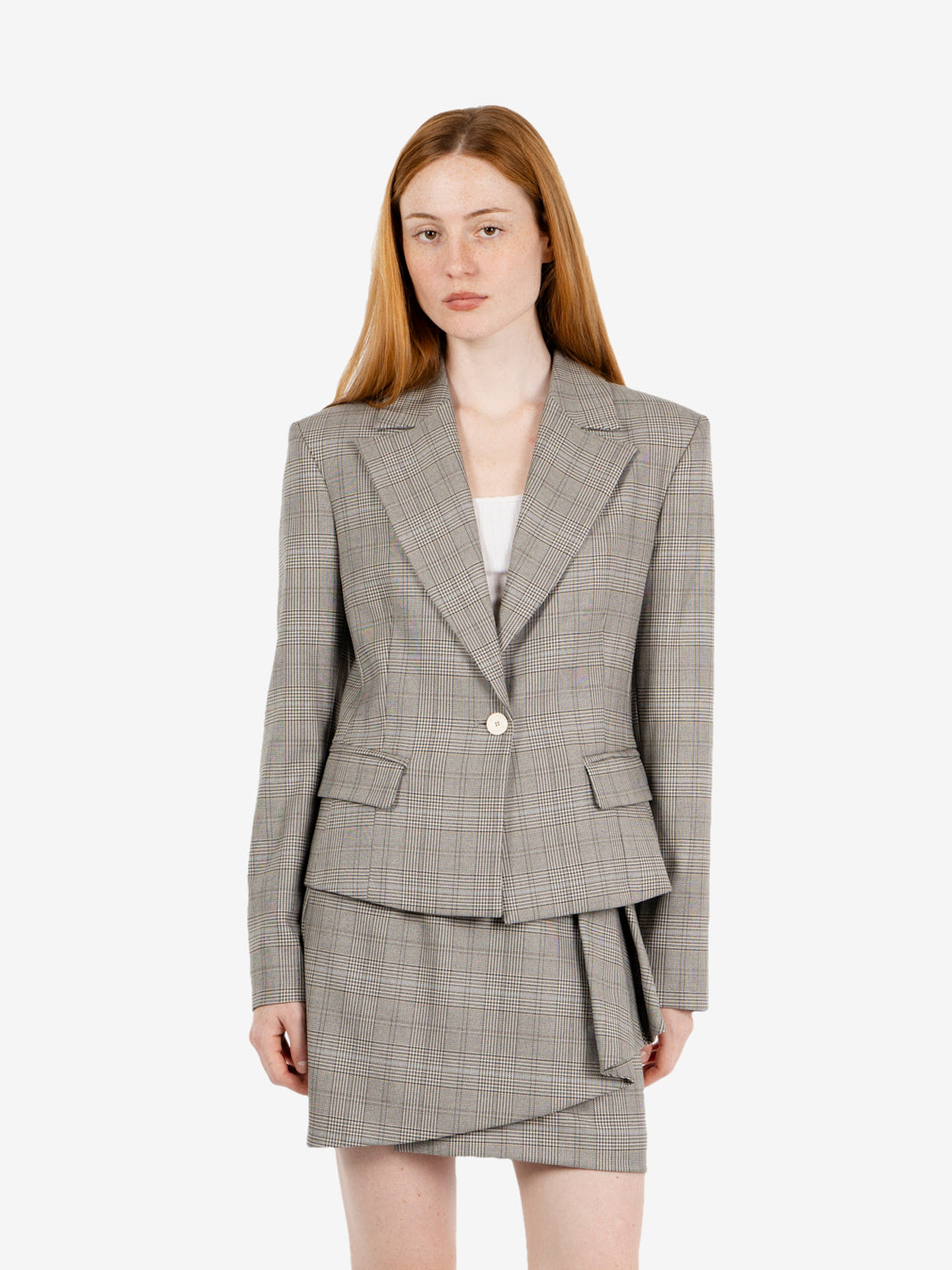 Grey / beige Prince of Wales blazer