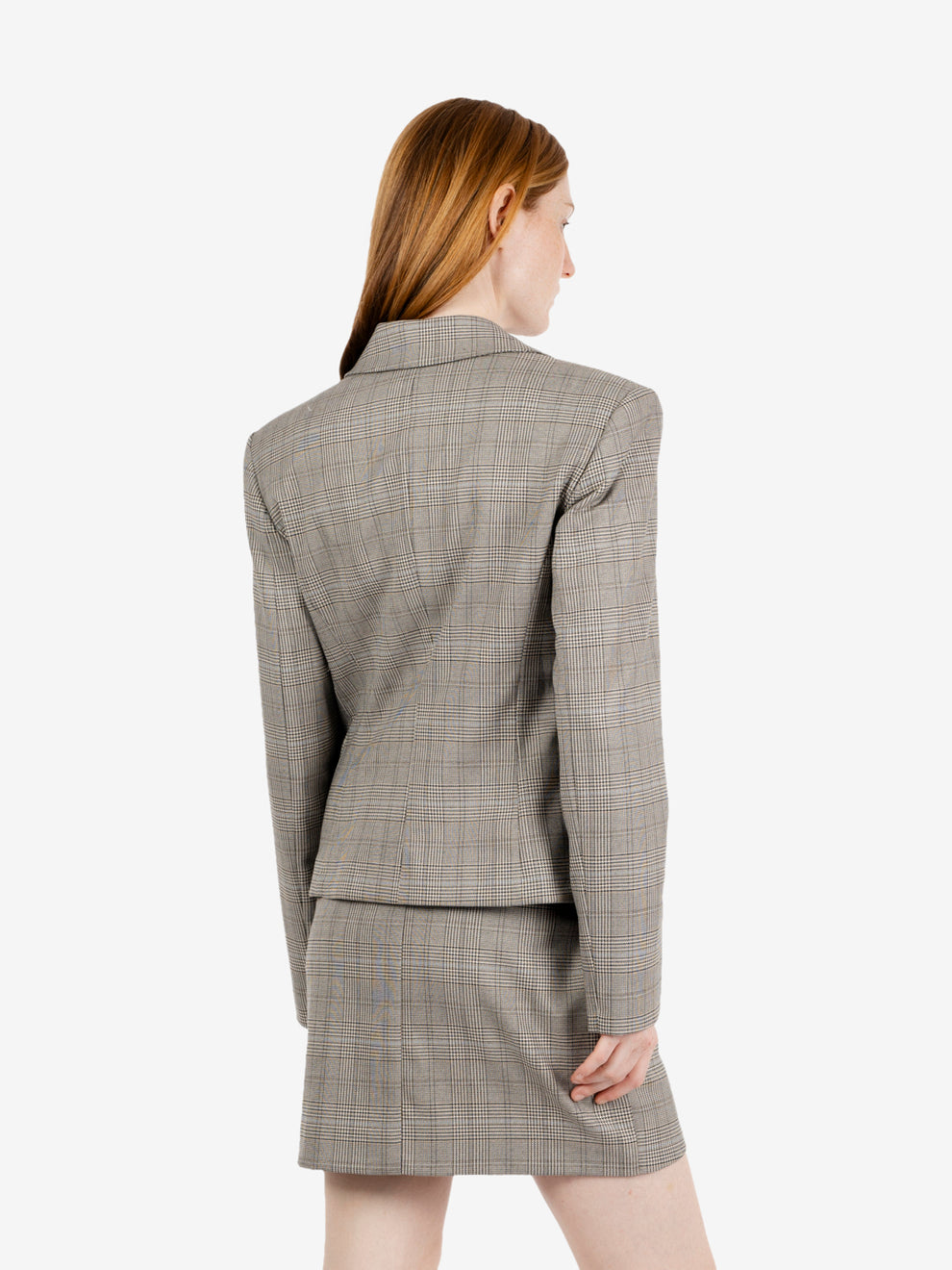 Blazer Principe di Galles grigio / beige
