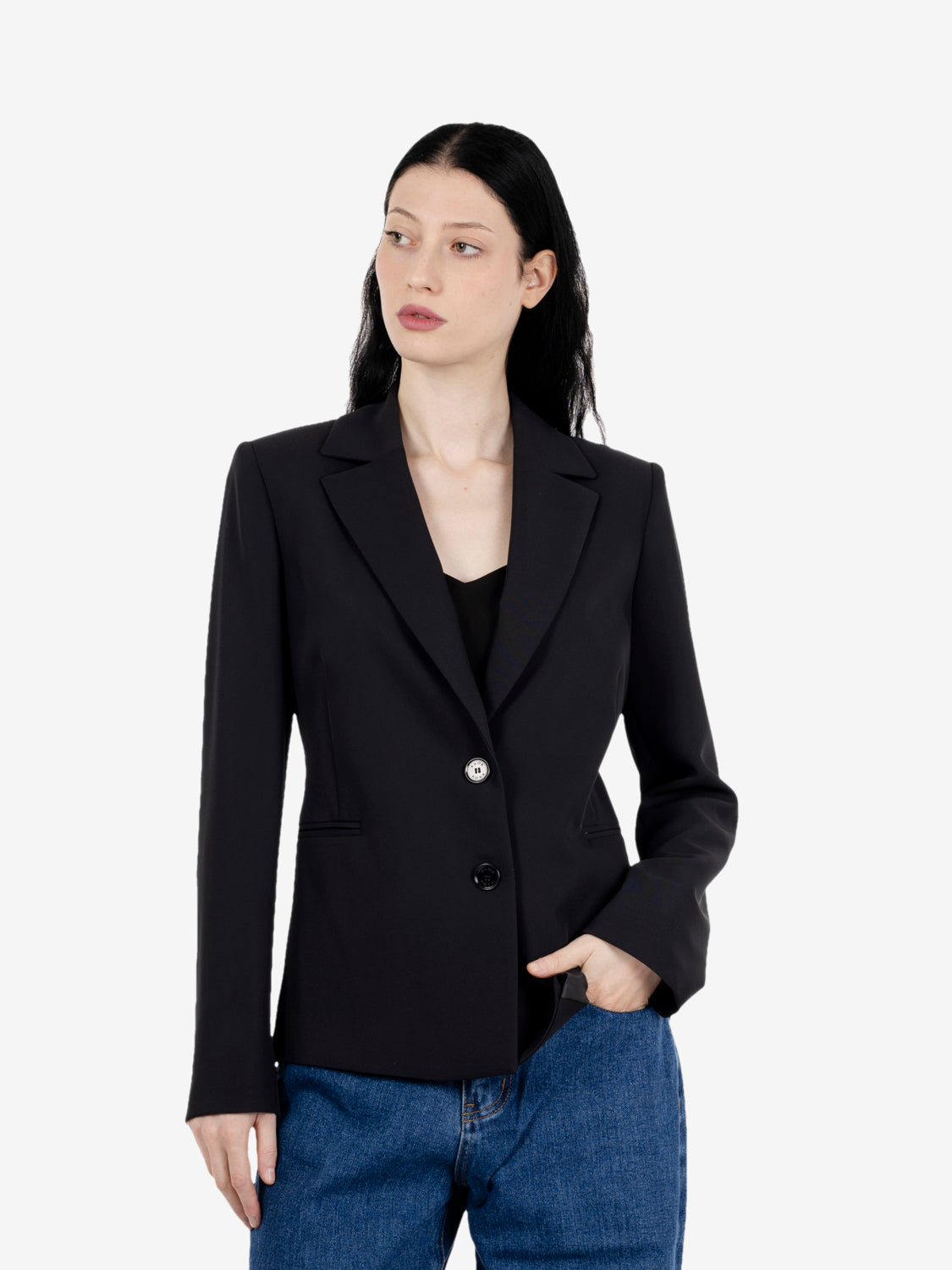 Blazer sfiancato nero