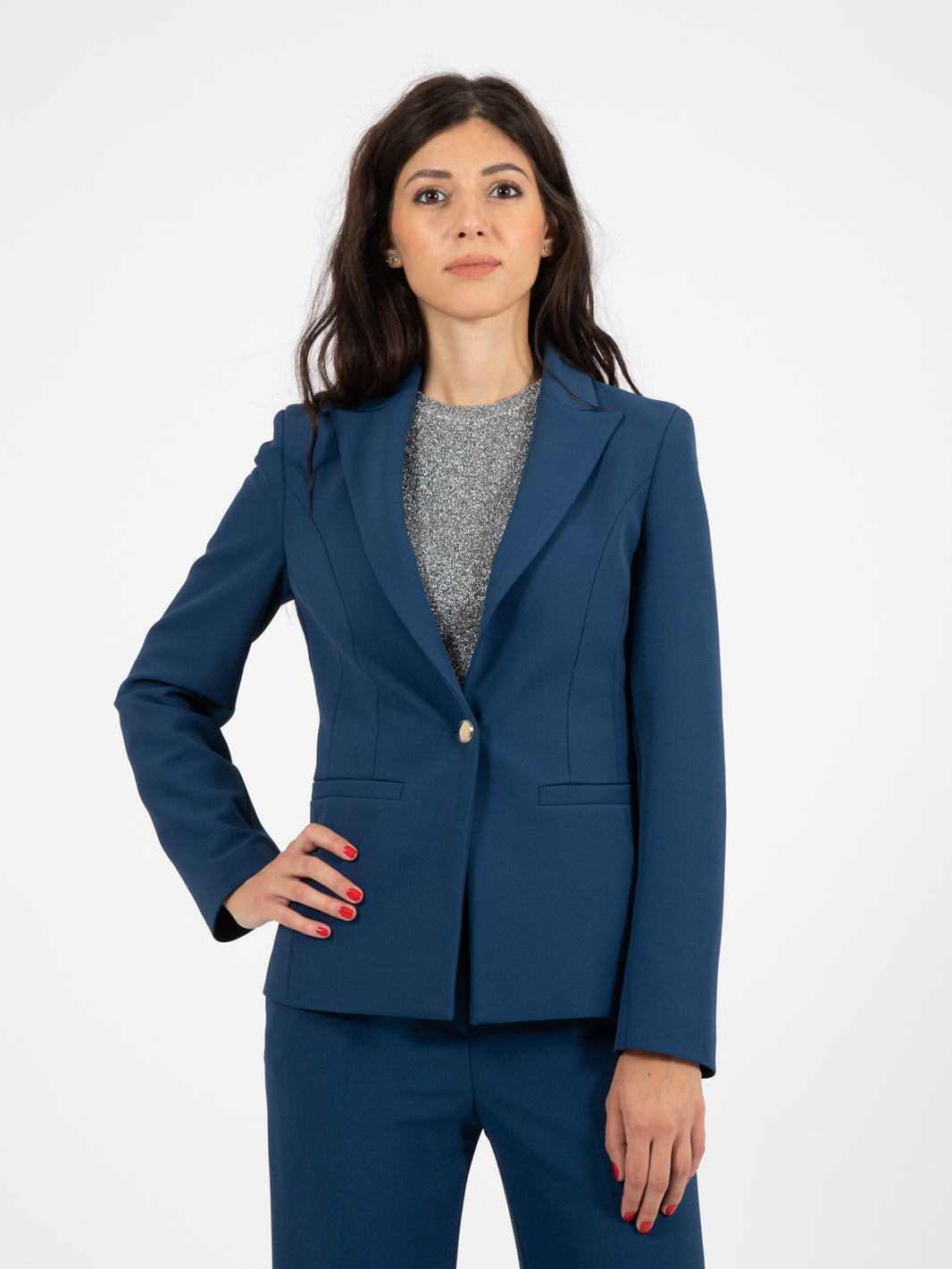 Blazer single-button blu