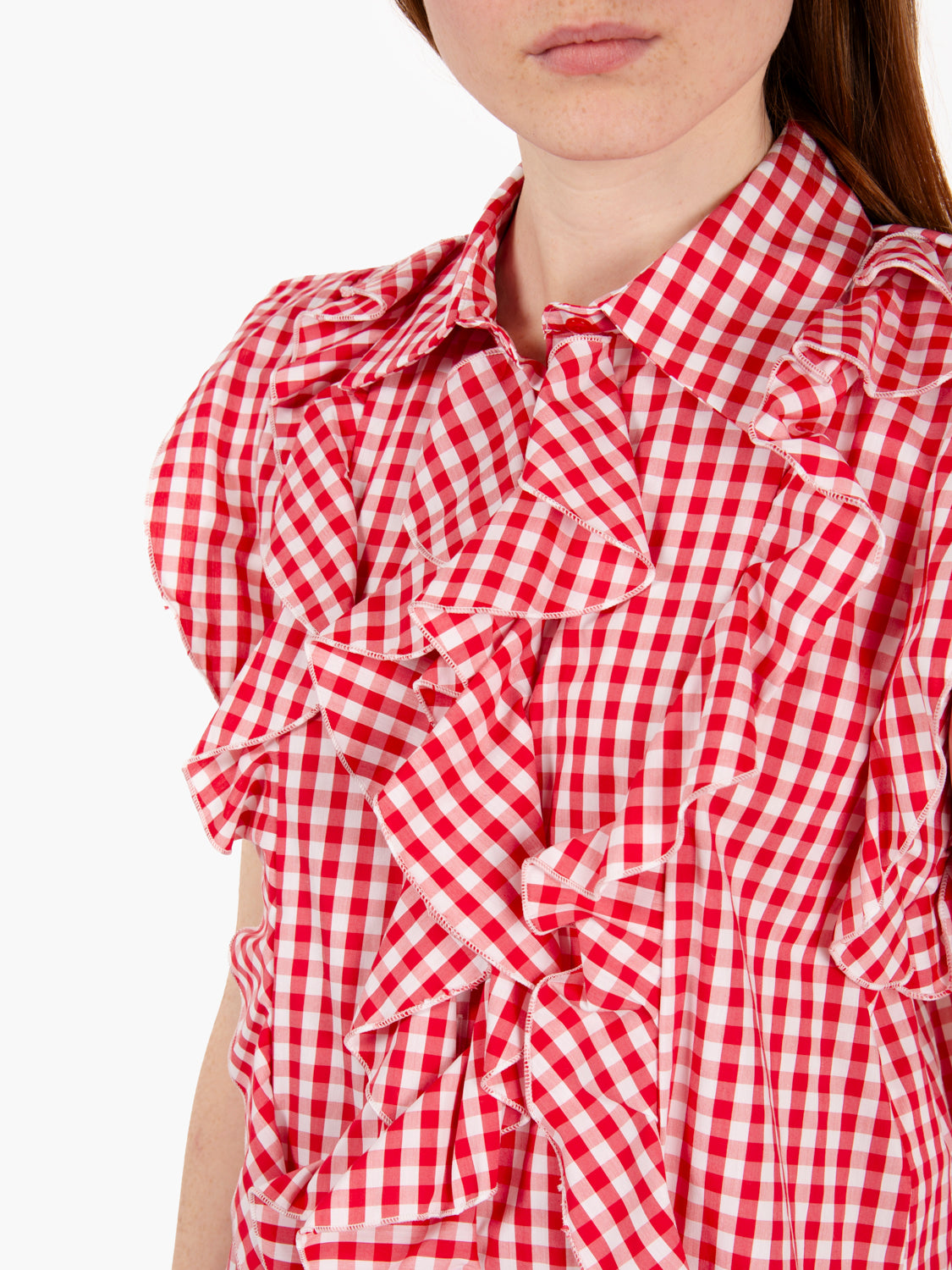 Camicia a quadri rossa