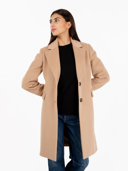 Cappotto sfiancato cammello