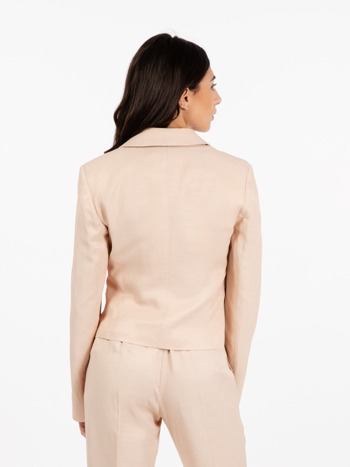 Giacca regular doppiopetto beige