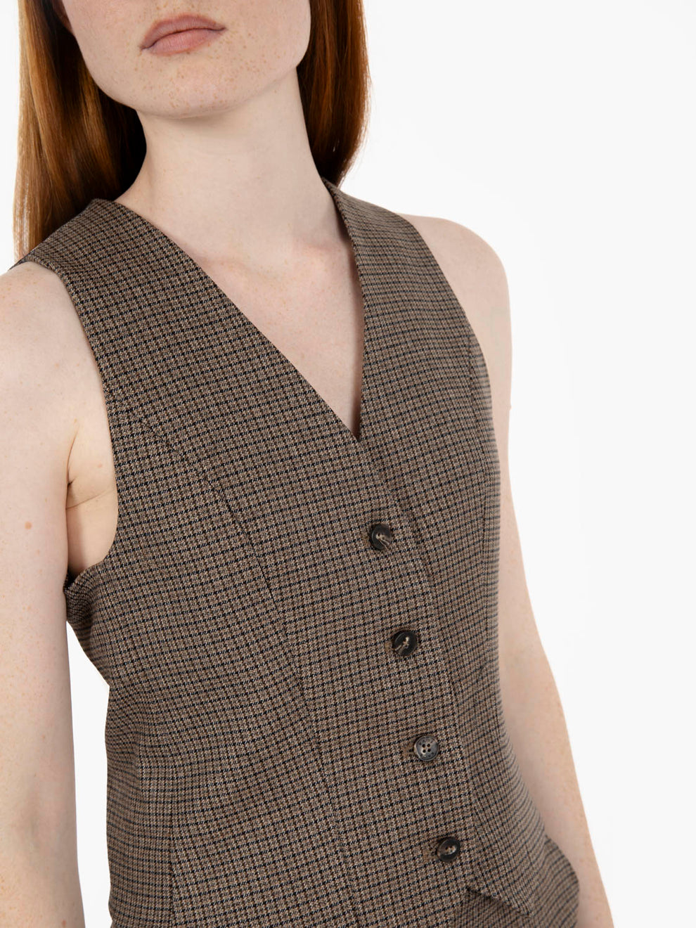 Gilet check moro