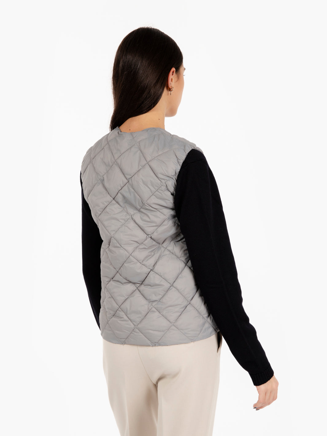Gilet trapuntato Kasha grigio