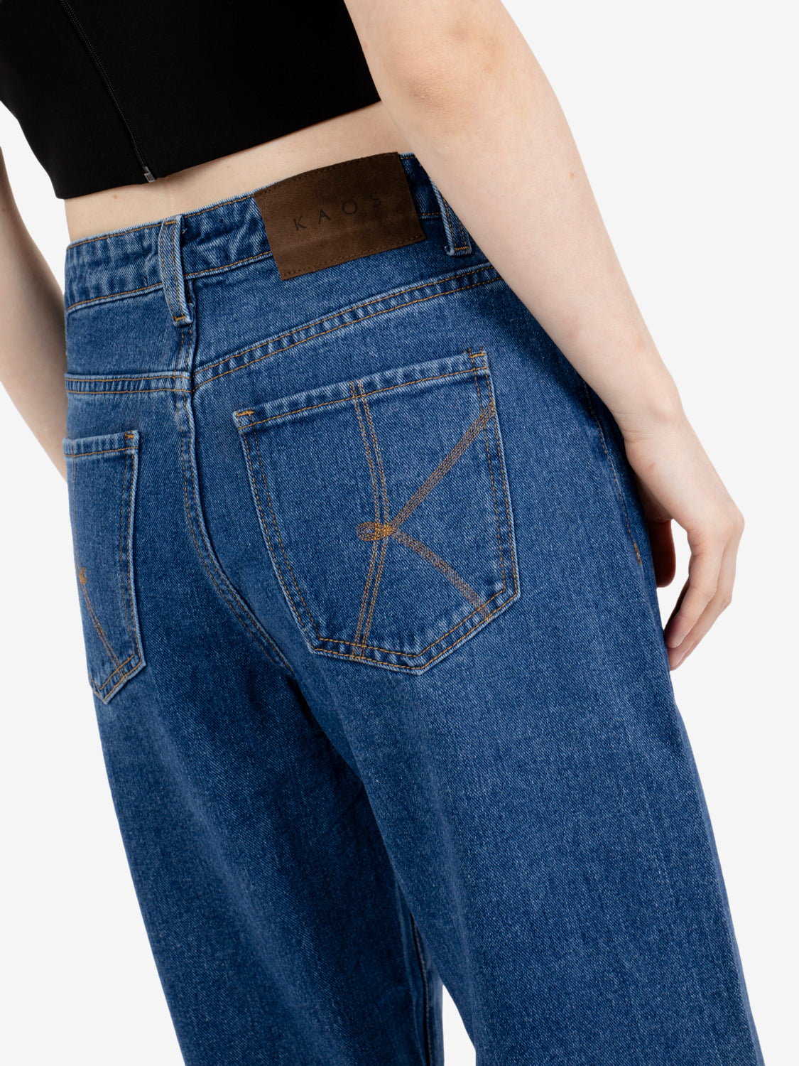 Jeans Sveva balloon blu medio