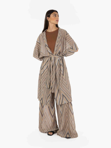 Kimono laminato oro
