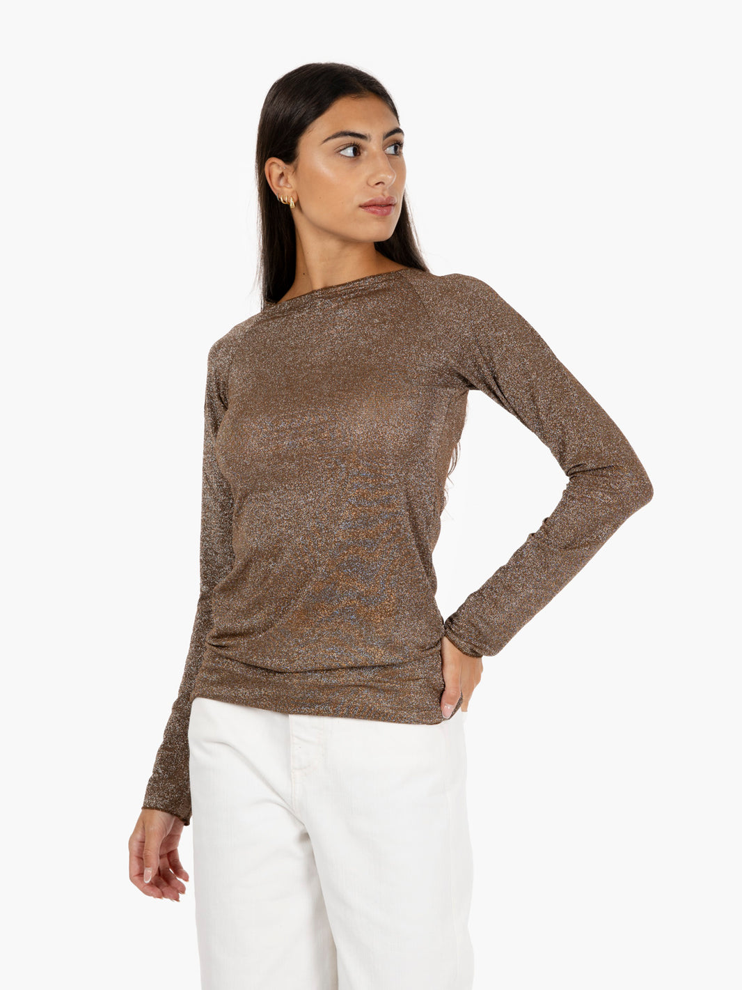 Maglia in lurex moro
