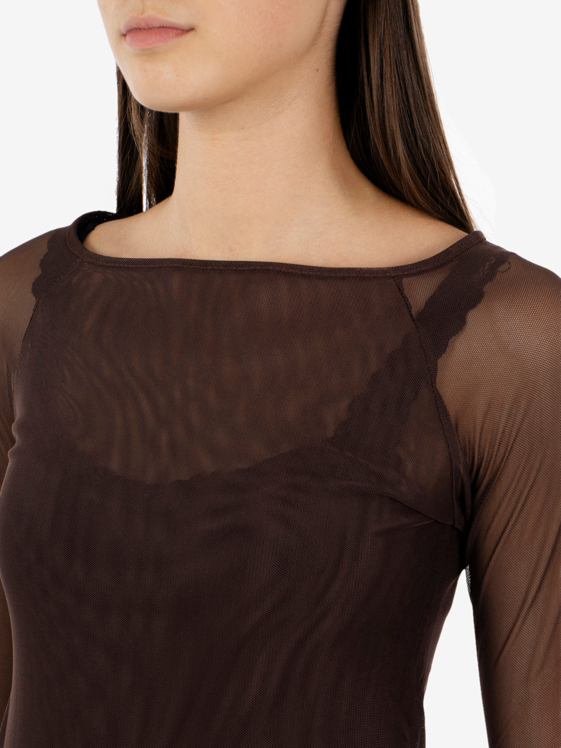BROWN MESH JERSEY SIJBD010_6006