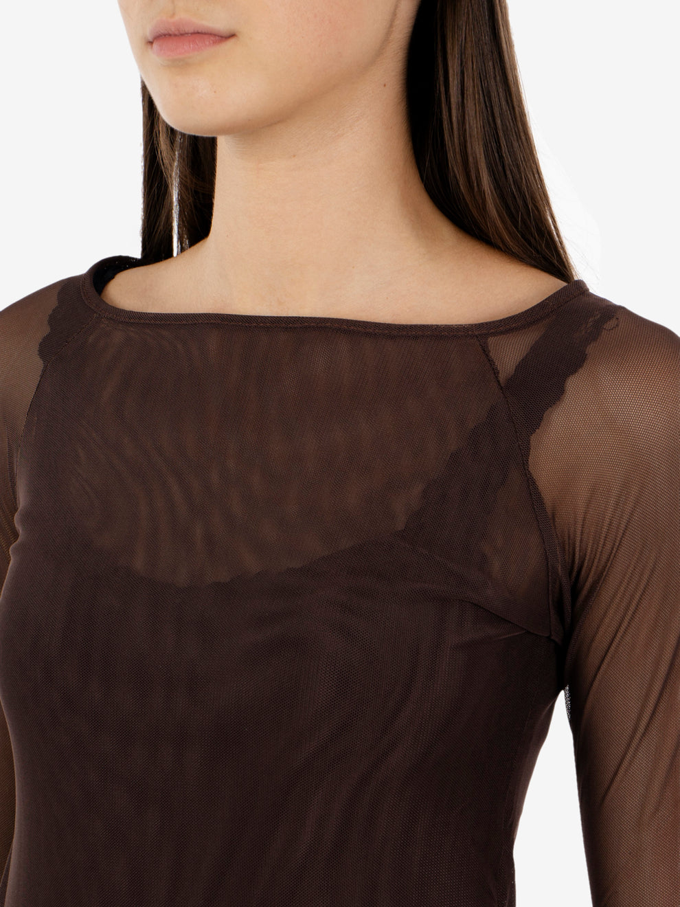 BROWN MESH JERSEY SIJBD010_6006