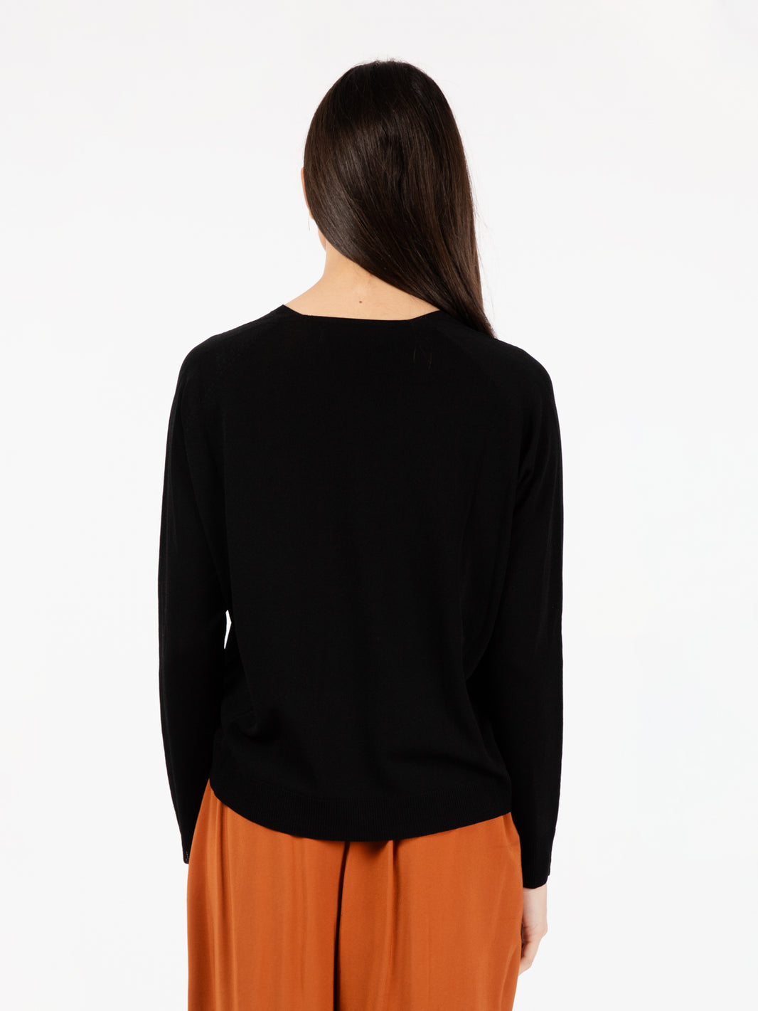 Maglia scollo a V nero