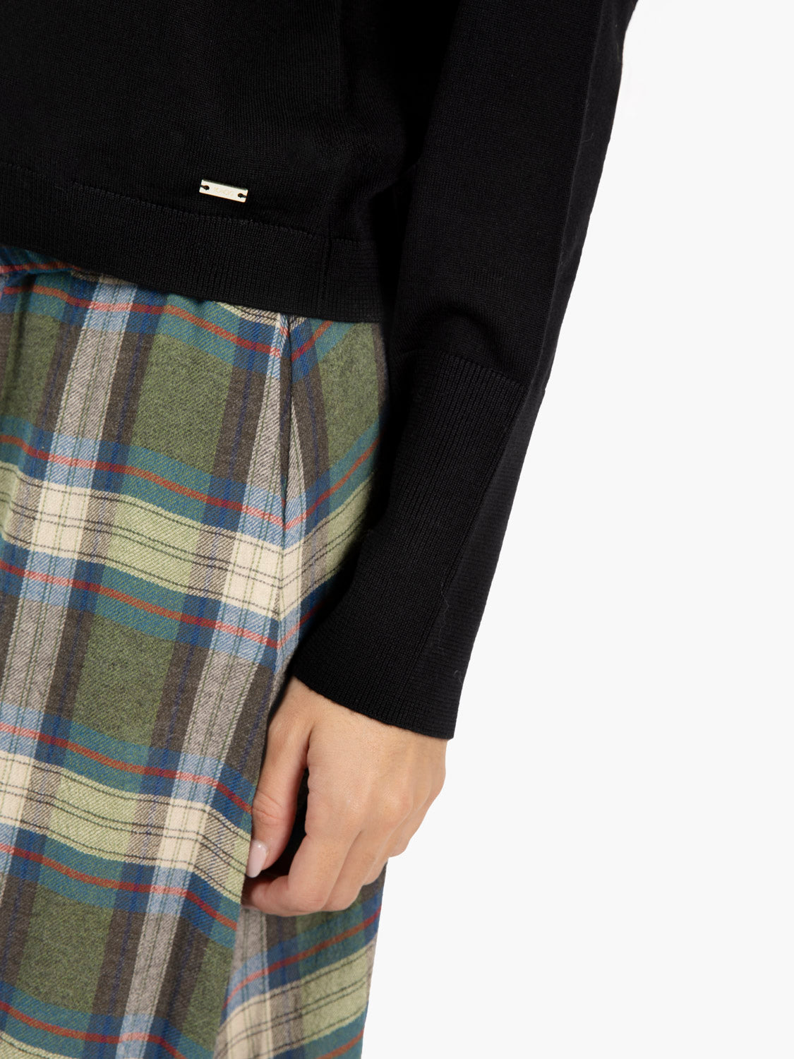 Black high-neck merino sweater