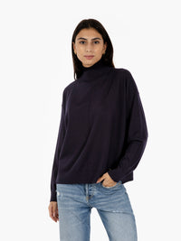 Oversized blue merino sweater