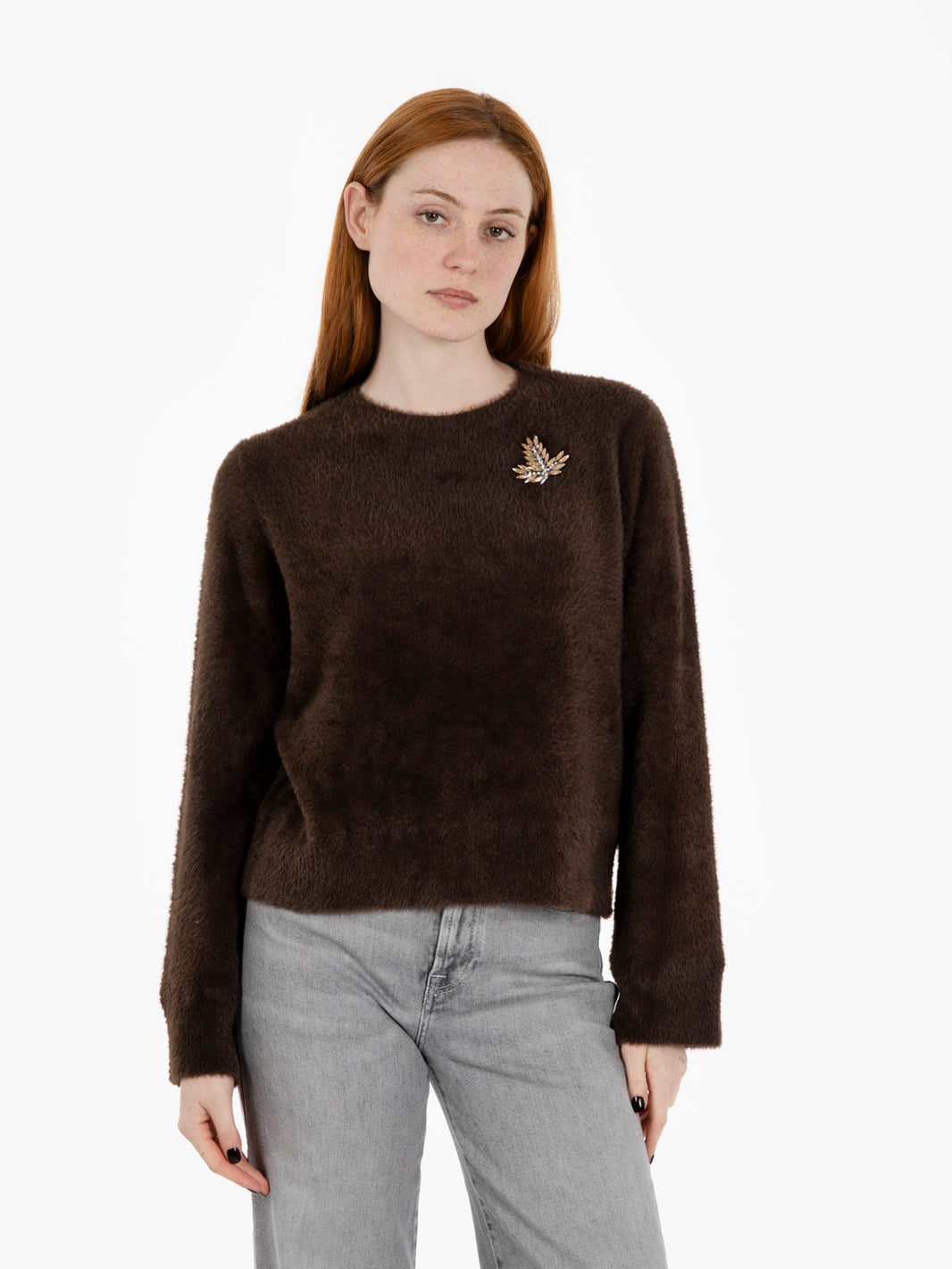 Dark brown fur sweater