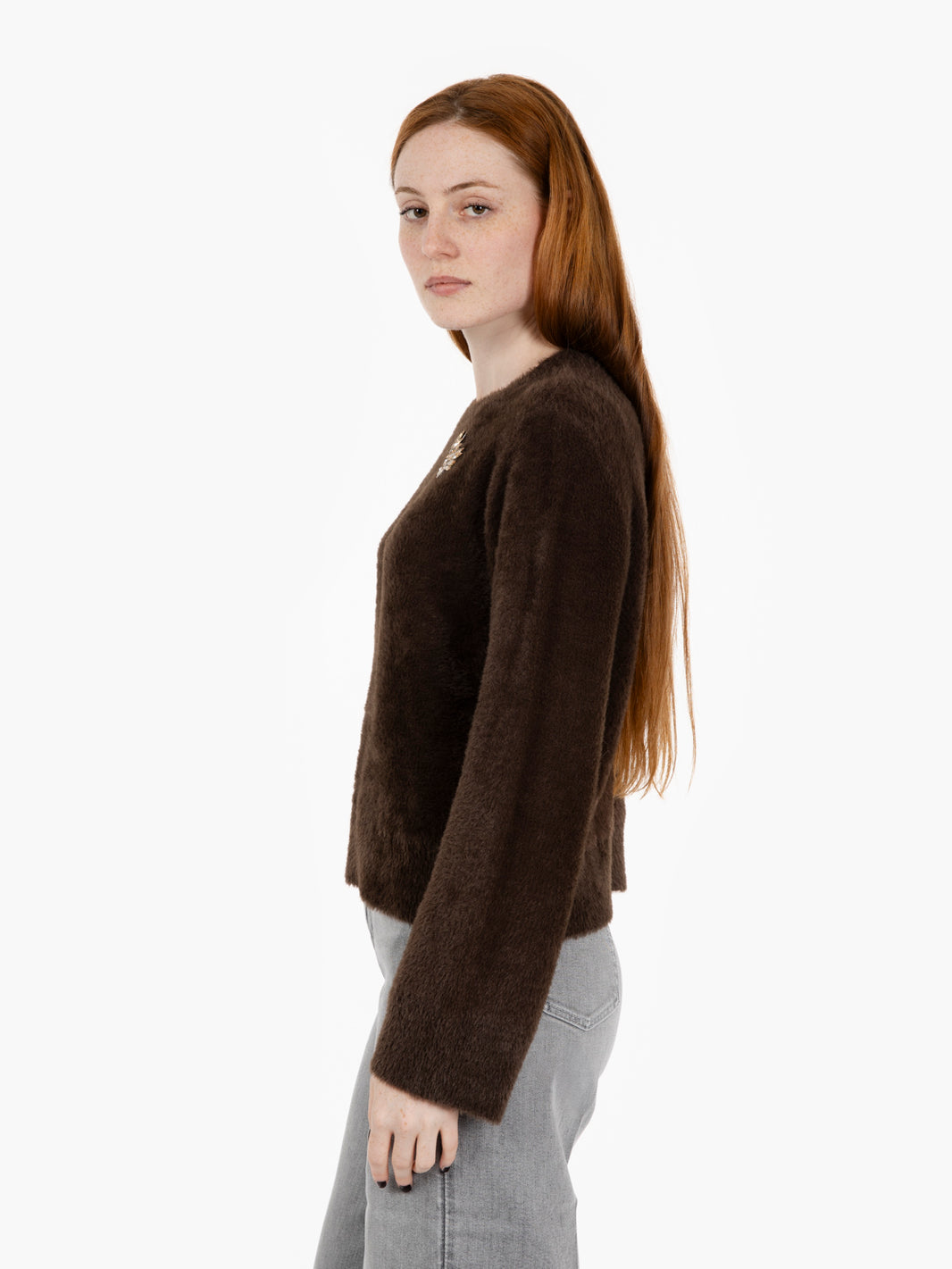 Dark brown fur sweater