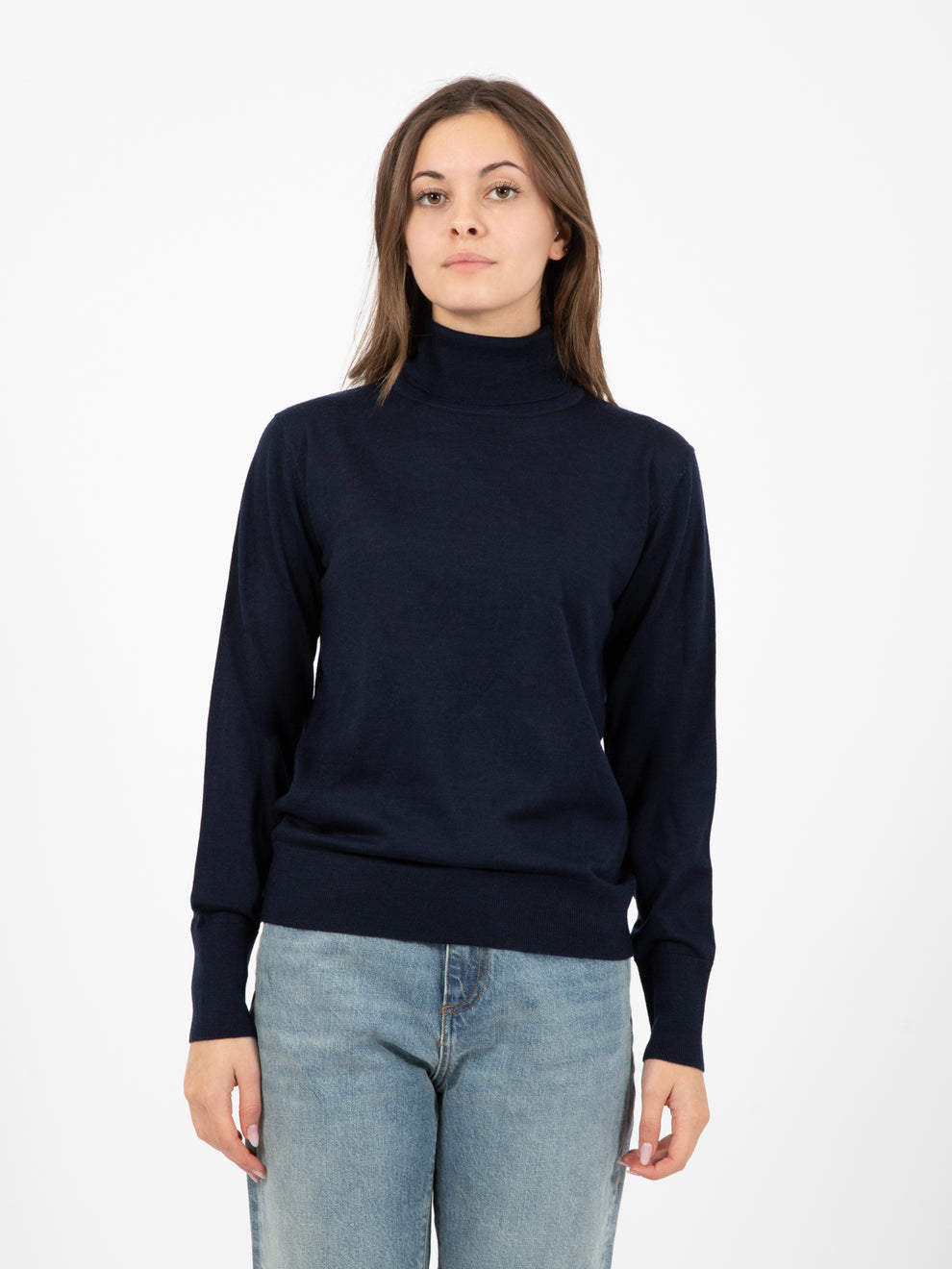 Light blue turtleneck sweater
