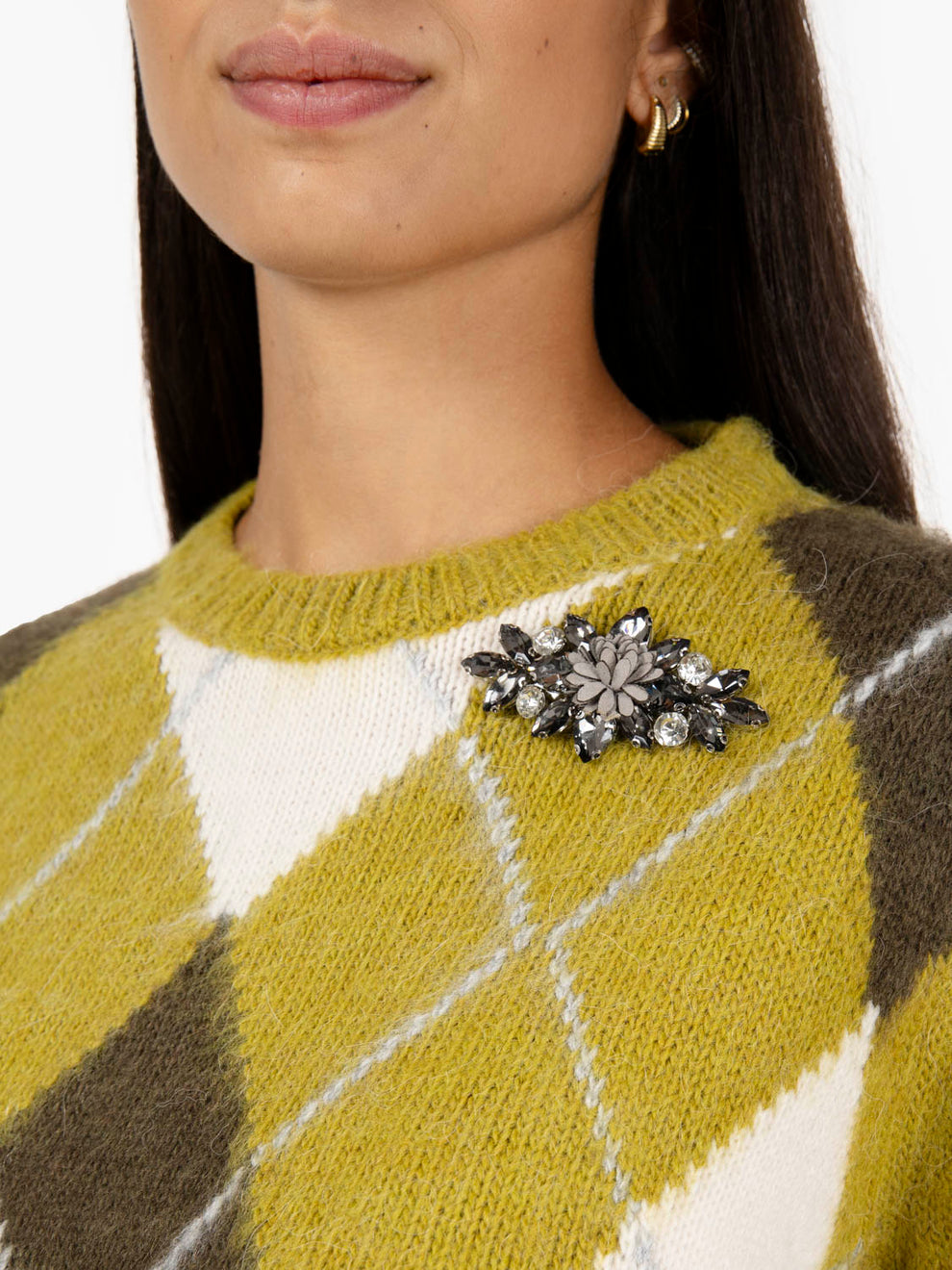 Oil diamond sweater