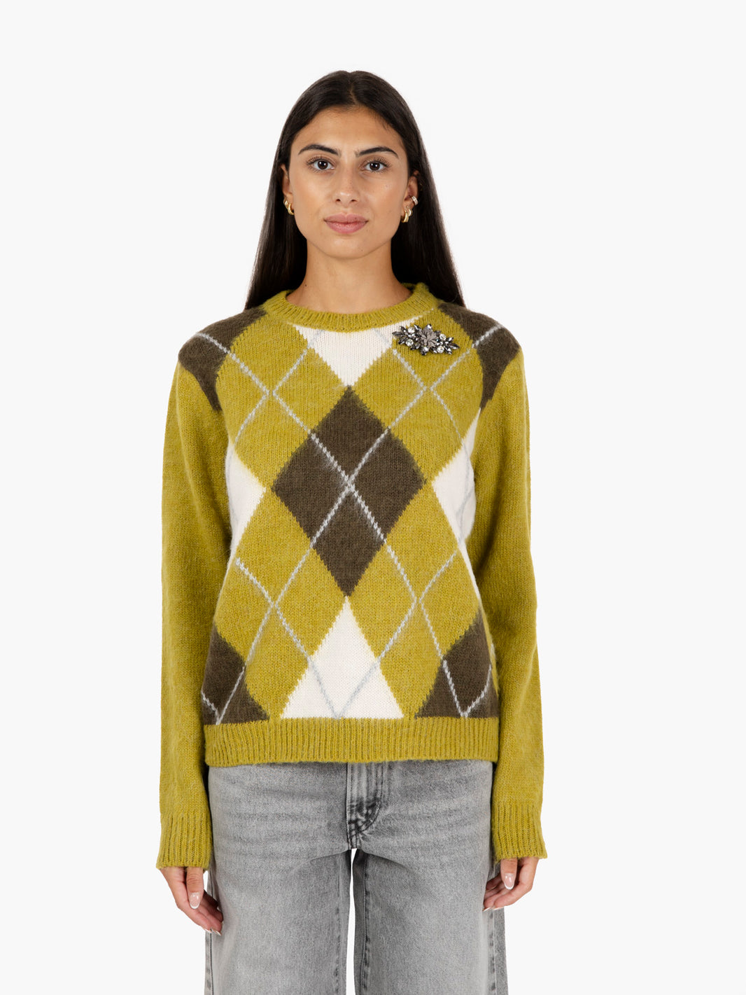 Oil diamond sweater