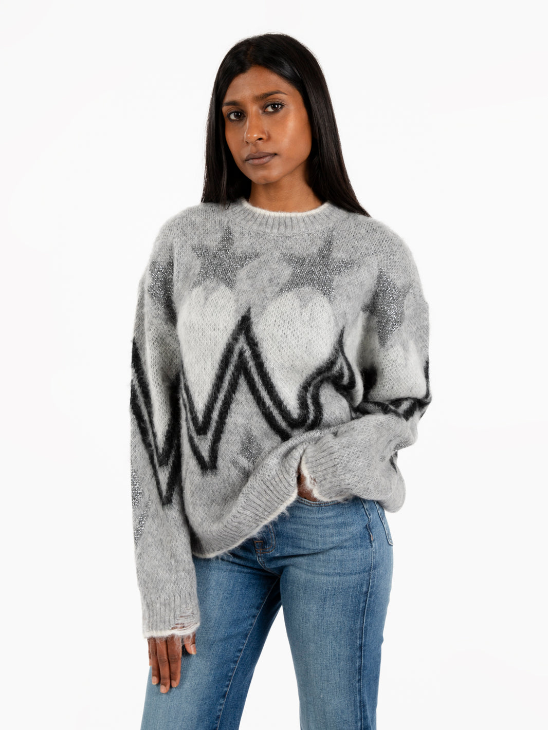 Maglione over grigio