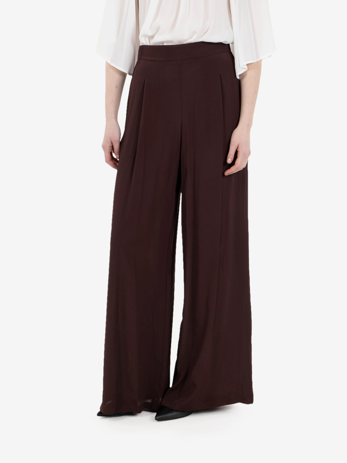 Pantalone palazzo cioccolato