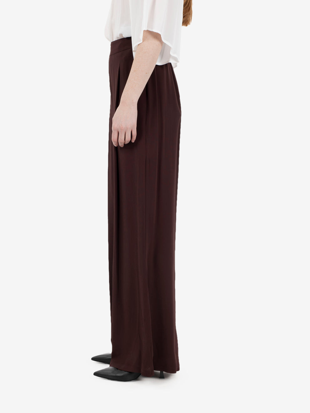 Pantalone palazzo cioccolato
